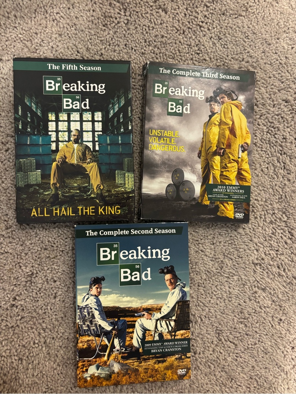 Bundle of 3 Seasons DVD Box Set breaking bad